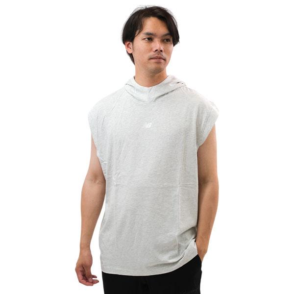 ニューバランス ノースリーブパーカー BP スリーブレスライトウェイトフーディ 大人 袖なし フード...