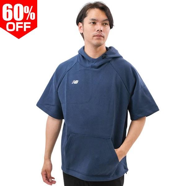 おひとり様1点のみ ニューバランス New Balance 半袖パーカー BP フリースフーディショ...