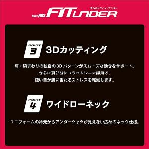 野球 アンダーシャツ 長袖 ハイネック フィッ...の詳細画像2