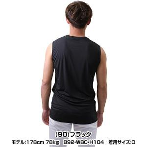 野球 アンダーシャツ 夏用 ノースリーブ 丸首...の詳細画像2