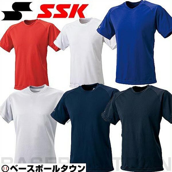 野球 Tシャツ メンズ SSK 半袖 丸首 おしゃれ かっこいい ベースボールシャツ 吸汗速乾 日本...