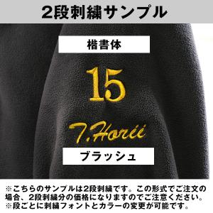 本体別売り ウェア用刺繍オプション 最大2段ま...の詳細画像2