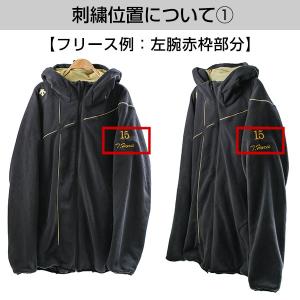 本体別売り ウェア用刺繍オプション 最大2段ま...の詳細画像3