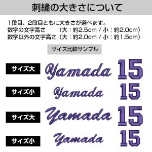 本体別売り ウェア用刺繍オプション 最大2段ま...の詳細画像5