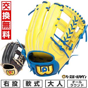 ミズノ製グラブ袋おまけ 交換無料 野球 グローブ 軟式 大人 右投げ 左投げ ワールドペガサス 軟式グランドデビルカラー サイズ10 wgn4gd1 型付け可能 (G)の商品画像