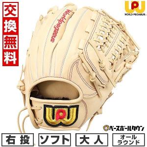 交換無料 ソフトボール グローブ 軟式 大人 右投げ ワールドペガサス エディット 軟式使用可能 オールラウンド サイズ10 WGS4ED1 型付け可能(G) キャッチボール