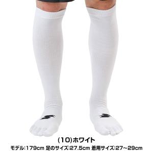 野球 ソックス 大人 2足組 5本指 白 赤 ...の詳細画像3