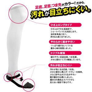 野球 ソックス 3足組 一般 ジュニア 白 S...の詳細画像2