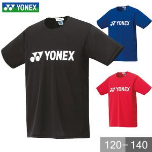 テニス Tシャツ ジュニア ヨネックス 半袖 丸首 テニスウェア プラクティスシャツ ドライ UVカット 吸汗速乾 制電 日本製 16501J｜bbtsp