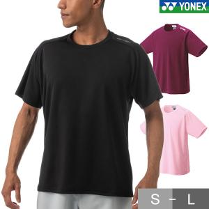 テニス Tシャツ メンズ ヨネックス 半袖 丸首 テニスウェア プラクティスシャツ 吸汗速乾 制電 抗ウイルス ドライ 日本製 16566｜bbtsp