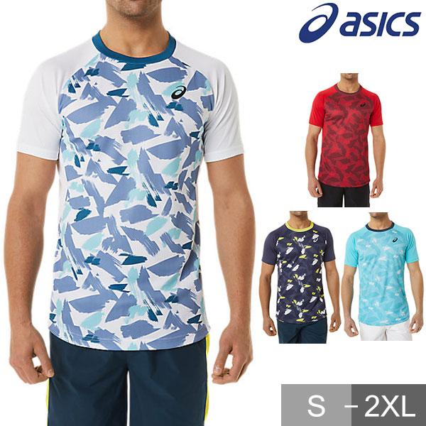 アシックス テニス ゲームシャツ ドライグラフィック半袖シャツ Tシャツ メンズ 大人 ウェア as...