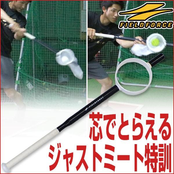 フィールドフォース トレーニングバット 穴バット 80cm 630g アルミ製 ネット着脱可能 ミー...
