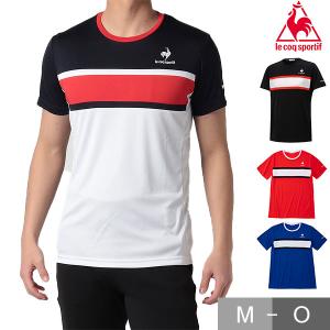 ルコックスポルティフ テニスウェア 半袖Tシャツ QMMPJA20 メンズL新品 ルコックスポルティフ テニスウェア 半袖Tシャツ QMMPJA20 メンズL新品