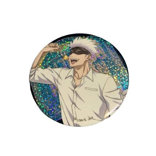 セガコラボカフェ 呪術廻戦 ホログラム缶バッジ 買い食いver. 五条悟