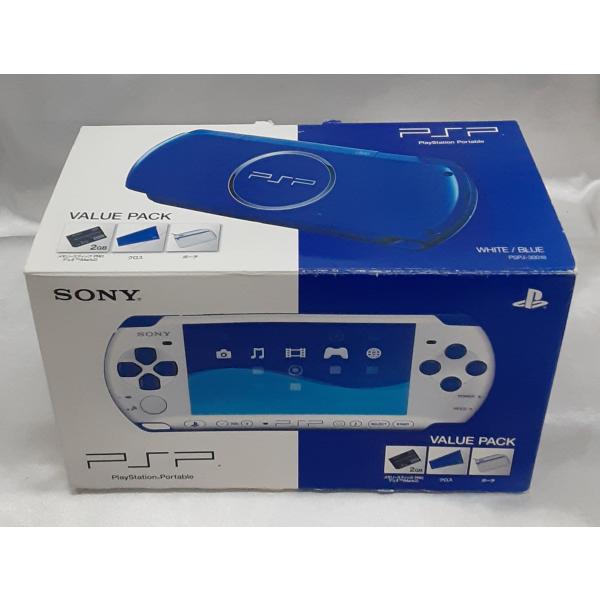 PSP 3000 本体 バリューパック ホワイト・ブルー プレイステーション・ポータブル PlayS...