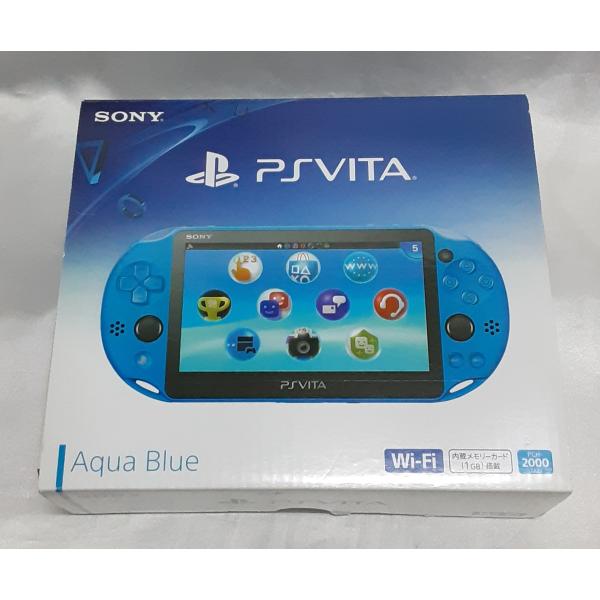 PSVita本体 Wi-Fiモデル アクア・ブルー PCH-2000 PlayStation ヴィー...