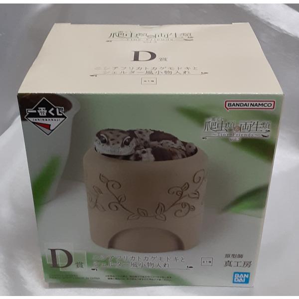 D賞 ニシアフリカトカゲモドキとシェルター風小物入れ 一番くじ 爬虫類＆両生類 Tiny Frien...