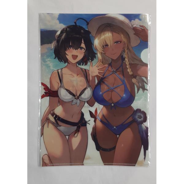 ユミア＆ニーナ 描き下ろしA4クリアファイル ユミアのアトリエ 追憶の錬金術士と幻創の地 ゲオ購入特...