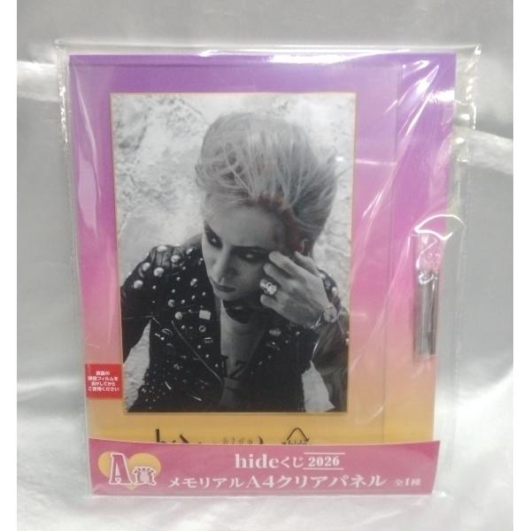 A賞 hide メモリアルA4クリアパネル hideくじ 2026 グッズ 未開封