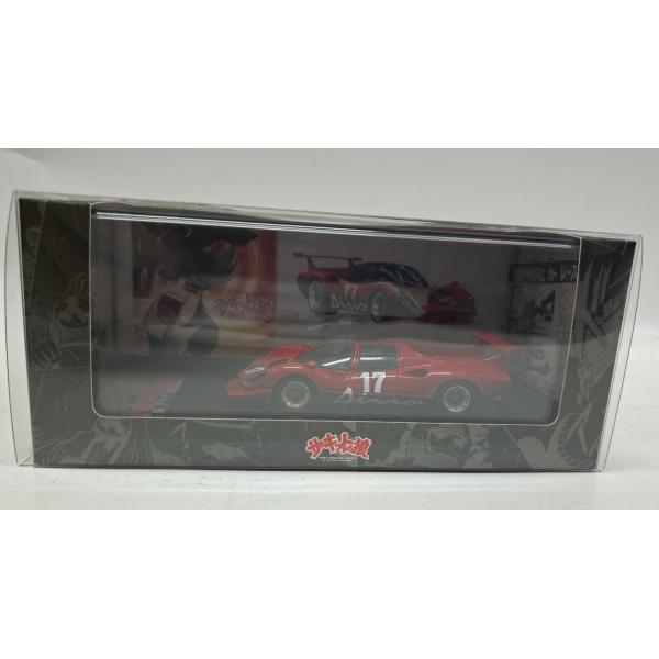 1/43 YATABE RS 流石島レース仕様 #17 レッド×ブラック サーキットの狼