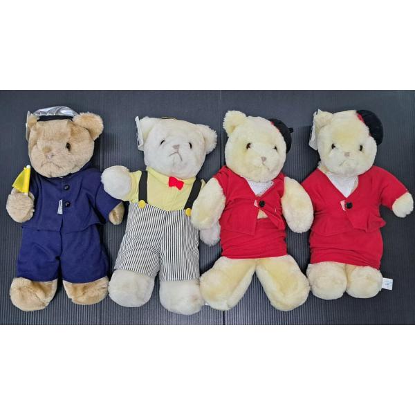ジャンボ テディベア 20's アメリカ ぬいぐるみ 4個セット 約35cm