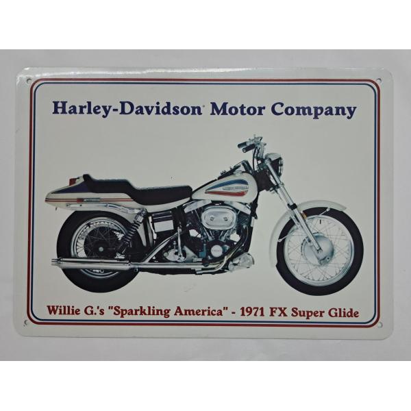 看板 ハーレーダビッドソン アメリカン雑貨 約35cm×25cm ヴィンテージ サインプレート
