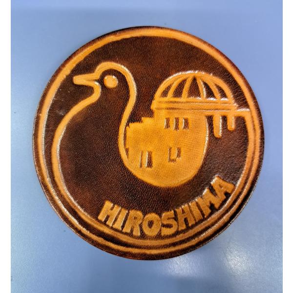 広島 原爆ドーム コースター 当時物 直径約9cm