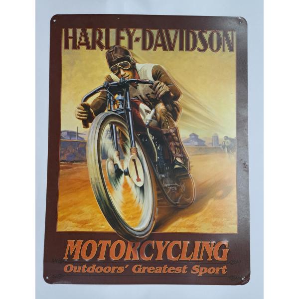 ブリキ看板 ハーレーダビッドソン ヴィンテージ アメリカン雑貨 約40×30cm