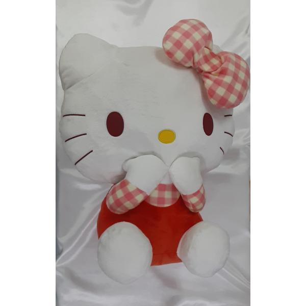 ハローキティ スーパーギガジャンボチェックスタイルぬいぐるみ サンリオキャラクターズ 全長約50cm