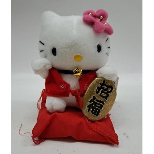 ハローキティ はろうきてぃ 招き猫 開運招福 恋愛成就 高さ約14cm