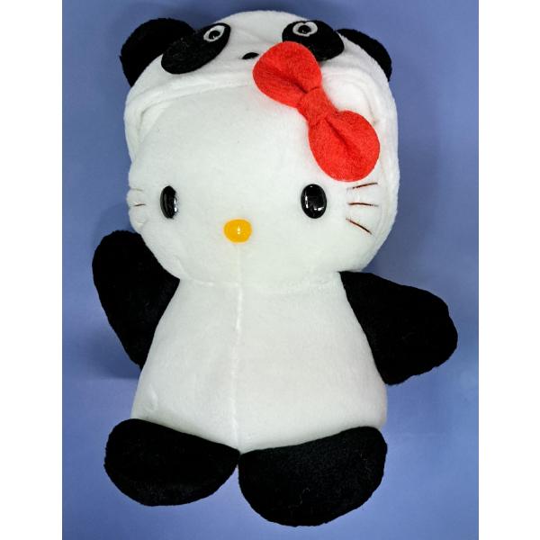 ハローキティ パンダの着ぐるみ ぬいぐるみ 1999年製 レトロ EIKOH 約18cm
