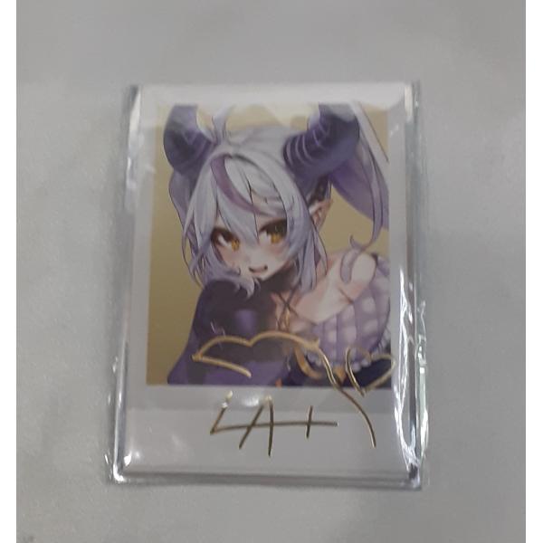 ラプラス・ダークネス 箔押し複製サイン入り unxi描き下ろし チェキ風ブロマイドカード 誕生日記念...