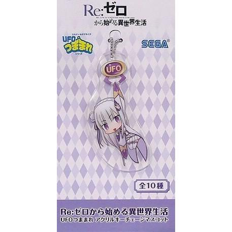 Re:ゼロから始める異世界生活 リゼロ UFOつままれ アクリルキーチェーンマスコット エミリア