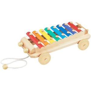 引っ張る鉄琴 木のおもちゃ 車 　シロフォンカー　　 知育玩具 楽器 木製玩具 対象目安：2歳〜｜bbutton2000