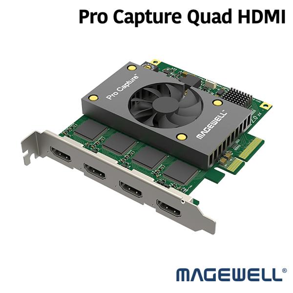 Magewell【Pro Capture Quad HDMI】4 チャンネル HDMI HD キャプ...