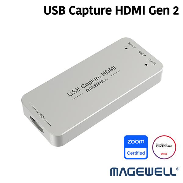 Magewell【USB Capture HDMI Gen 2】1 チャンネル HD HDMI Ge...