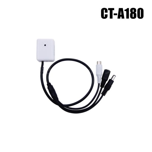 【レターパックプラス可】小型コンデンサー集音マイク RCAモノラル音声入力製品に適合 （貼付シール付...