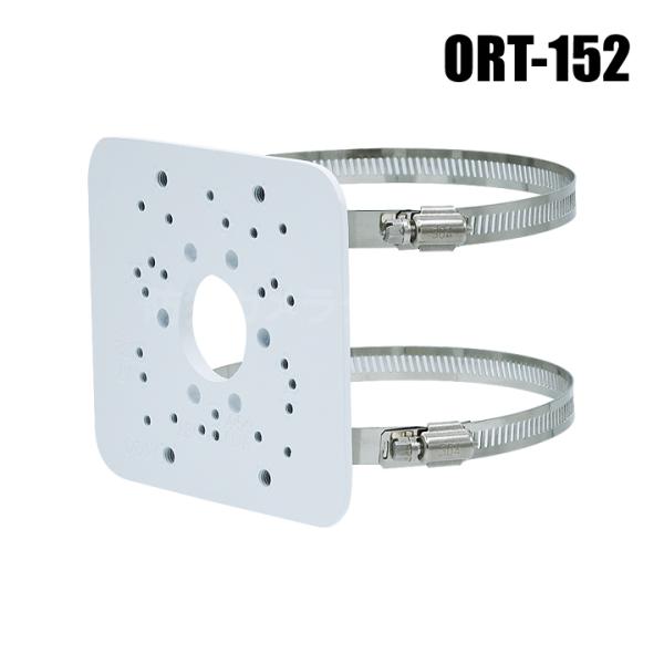 【レターパックプラス可】ポールマウントブラケット ポール用取付金具 (90〜115mm ステンバンド...