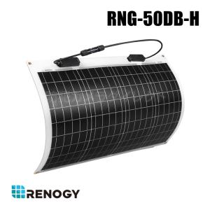レノジー RENOGY フレキシブル ソーラーパネル 50W 単結晶 12V MC4コネクタータイプ 高変換効率 省エネ （代引不可・返品不可）/ RNG-50DB-H｜bc-direct