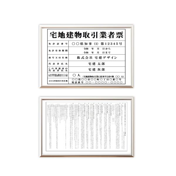 【セット】宅地建物取引業者票　新様式対応（2025年4月改定）　報酬額票　最新版（令和6年7月1日改...