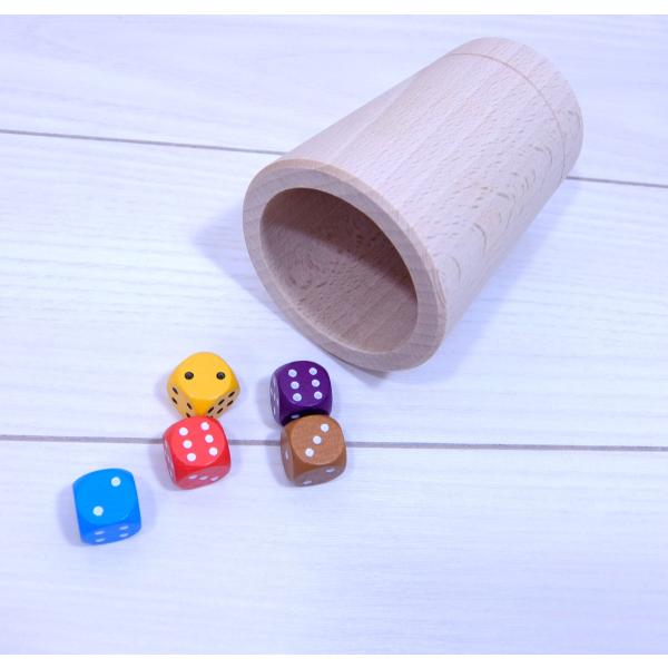 木製ダイスカップ&amp;ダイス