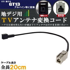 車両純正 TVアンテナ VR1 タイプ を ケンウッド 等の HF201S-01 端子