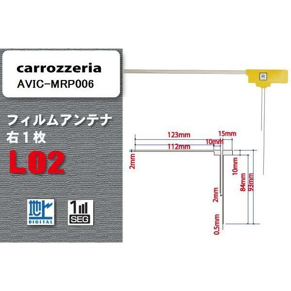 地デジ カロッツェリア carrozzeria 用 フィルムアンテナ AVIC-MRP006  対応...