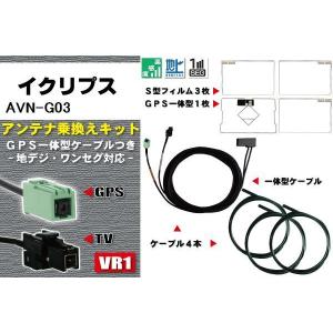 新品 地デジ イクリプス DTVF12 同等品 アンテナ AVN-G03 フルセグ 補修 GPSアンテナ 4枚 GPS一体型フィルムアンテナ ECLIPSE