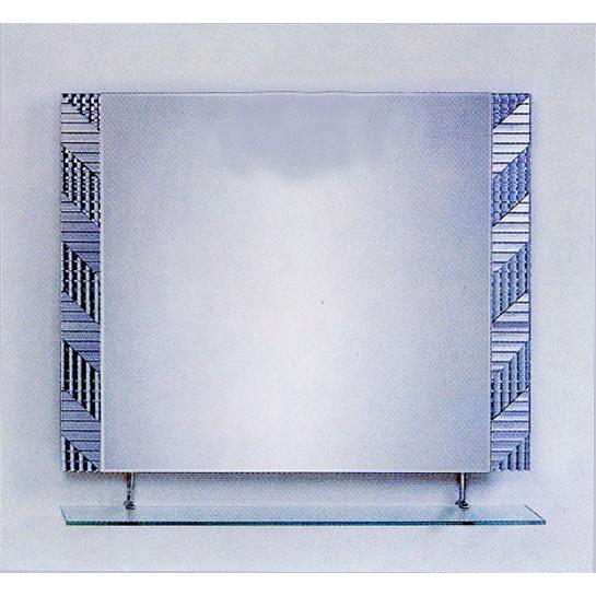 ミラー 鏡 洗面鏡 壁掛け おしゃれ リフォーム 交換 DIY 棚付き 幅90×高80cm CJ12