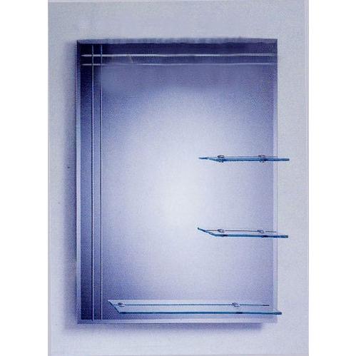 ミラー 鏡 洗面鏡 壁掛け おしゃれ リフォーム 交換 DIY 棚付き 幅80×高100cm CJ2...