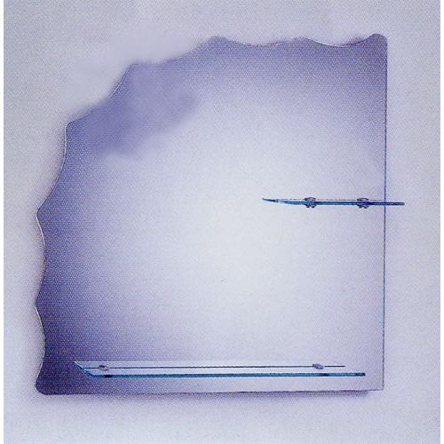 ミラー 鏡 洗面鏡 壁掛け おしゃれ リフォーム 交換 DIY 棚付き 幅80×高80cm CJ35