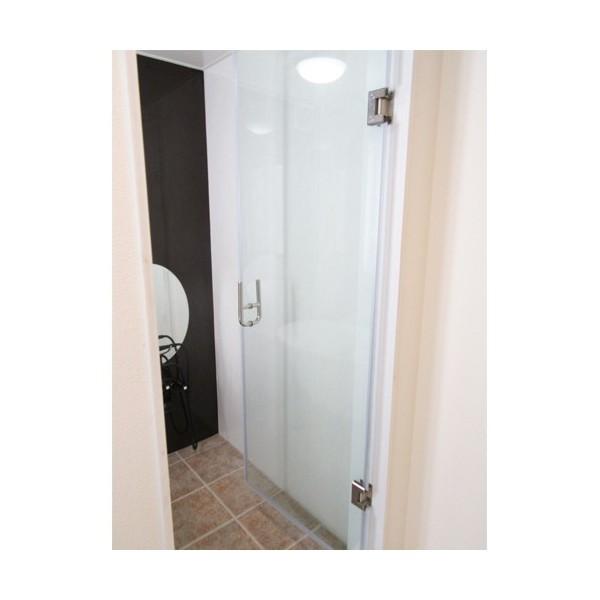 ガラスドア 強化ガラス 片開き クリア/透明 幅80×高191.2×厚み1cm gdor800