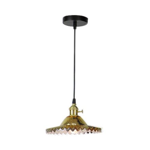 照明 天井 ペンダントライト ゴールド(金) ガラス おしゃれ LED電球対応 幅21.5×奥行21...