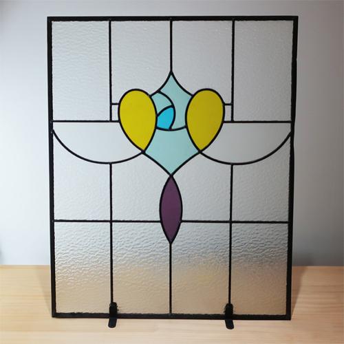 ステンドグラス ガラス おしゃれ かわいい リフォーム 交換 DIY 窓枠 ドア アイアン 黒 ブラ...